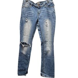 YMI distressed flare Jeans size 14‎